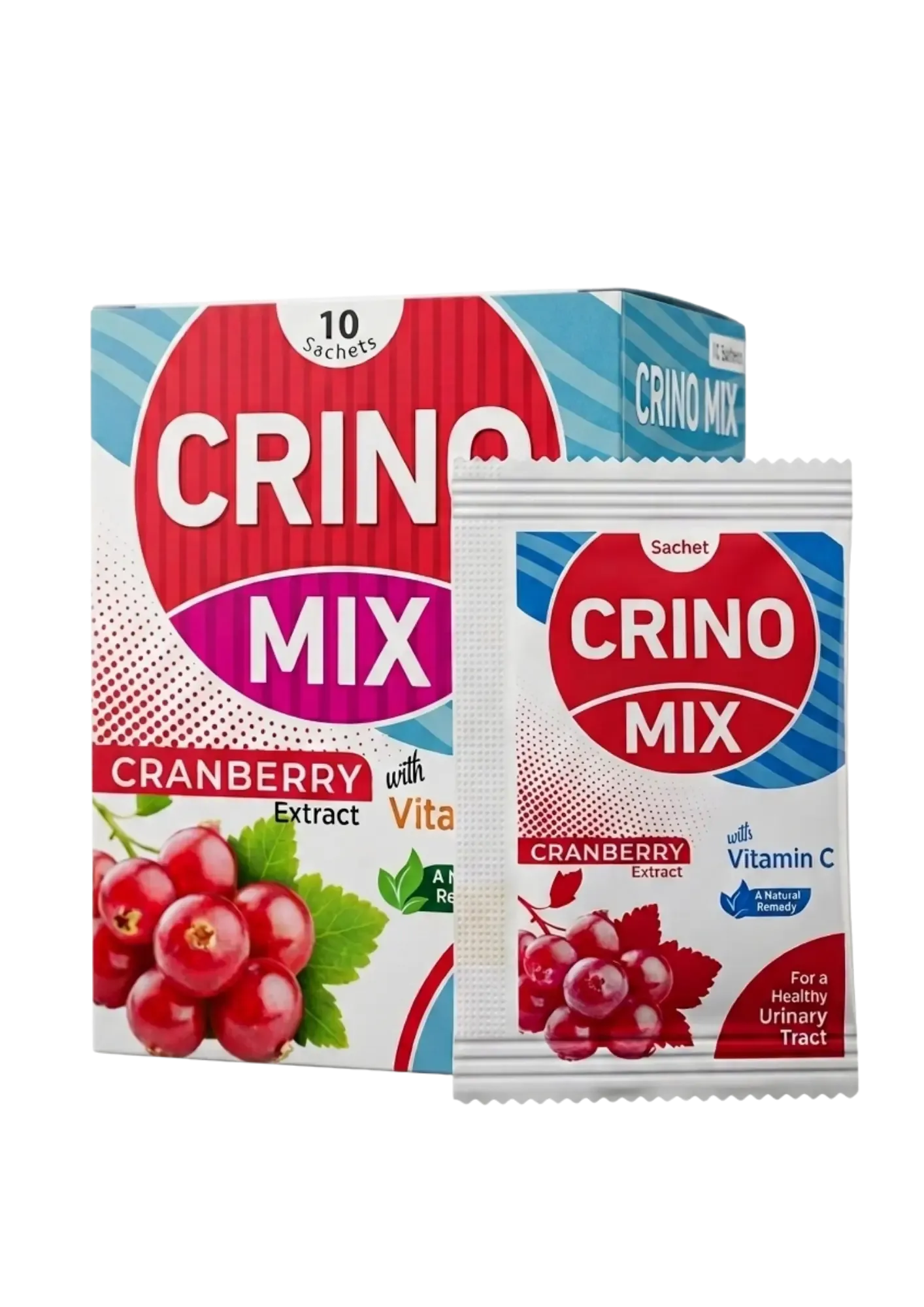 CRINO MIX - Cranberry Extract with Vitamin C for urinary tract health