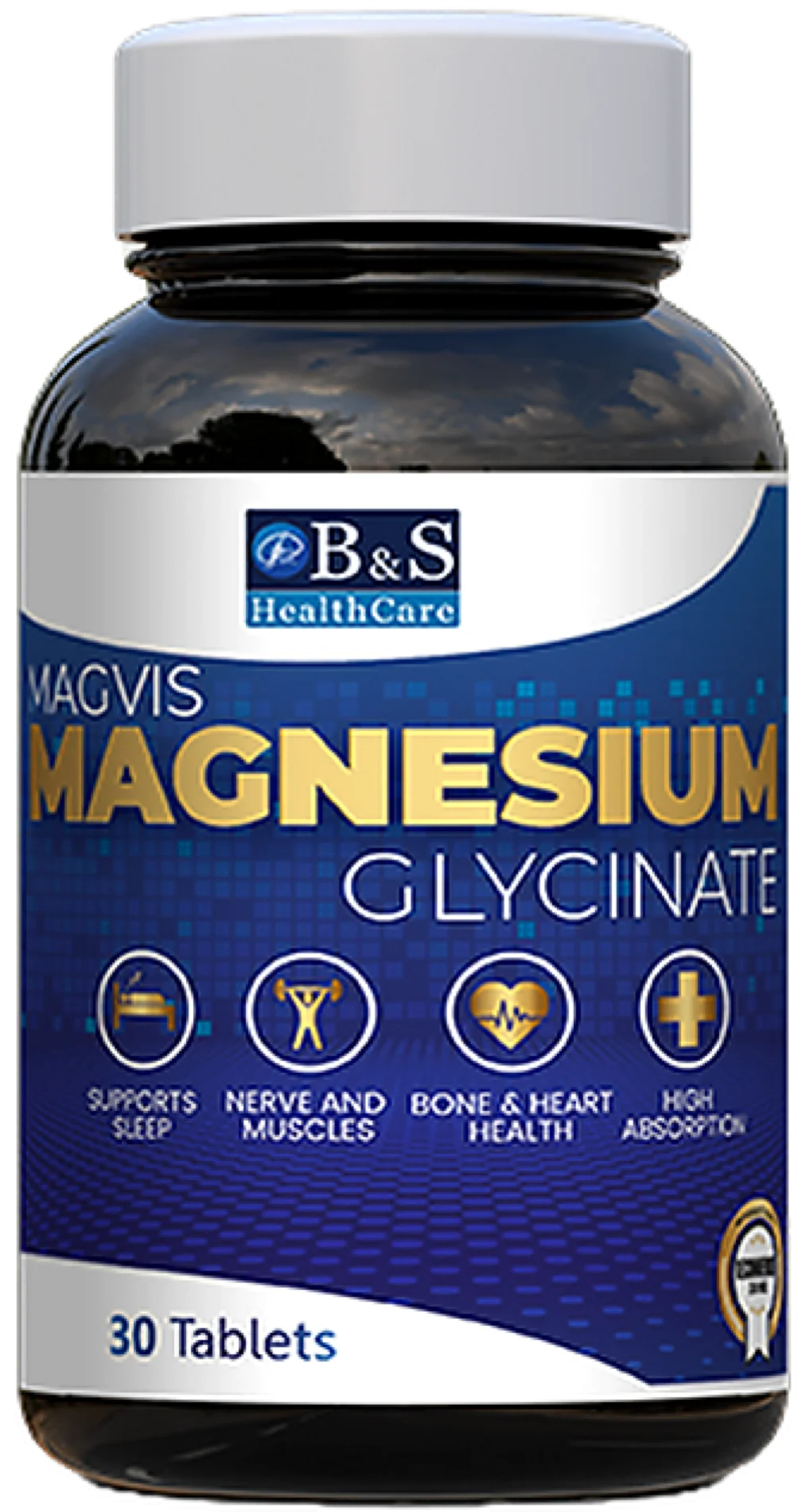 MAGVIS - Magnesium Glycinate supplement for sleep, stress relief, and relaxation
